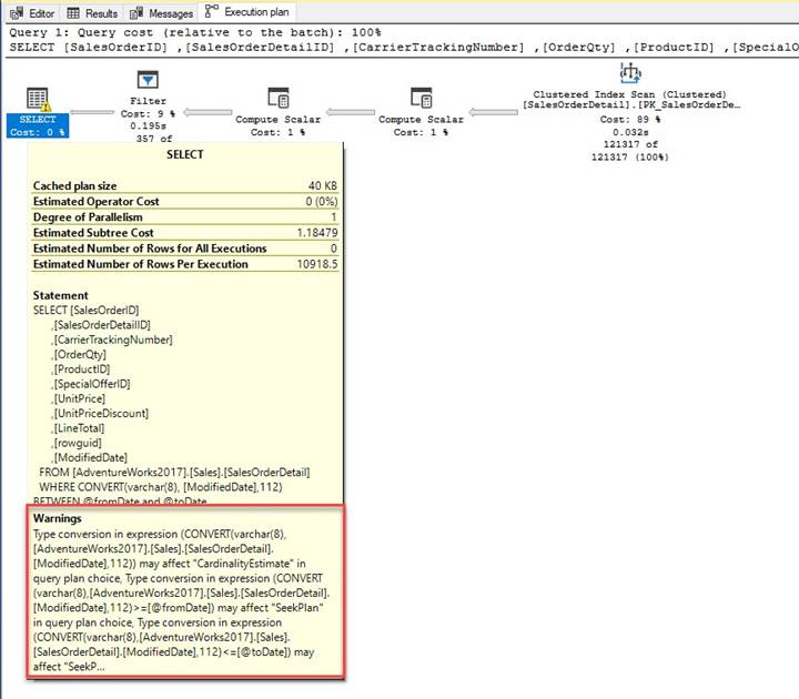 Quick Tip - Remove CONVERTS/CASTS From WHERE/JOIN Clauses
